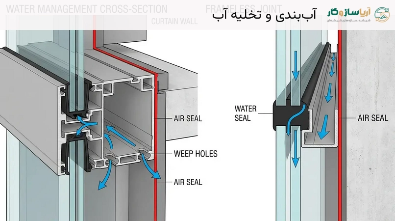 آب‌بندی و تخلیه آب