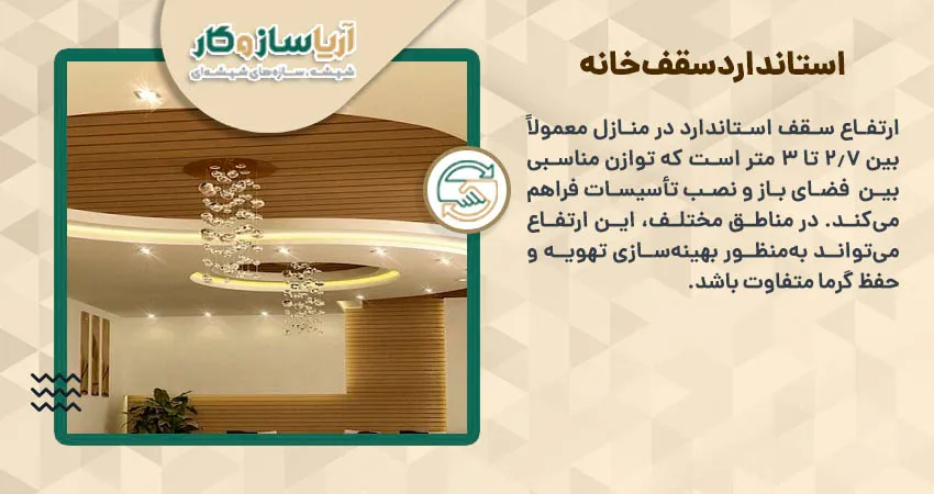 استاندارد سقف خانه