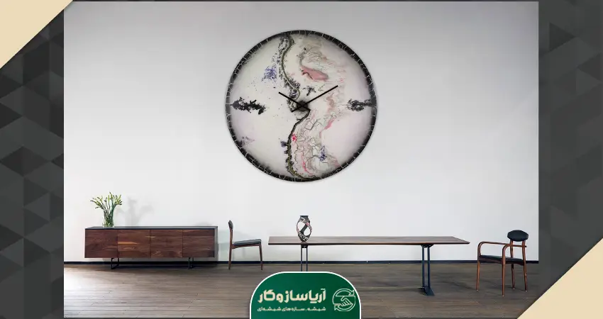 شیشه خم ساعت دیواری