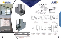 سیستم درب و پنجره ریلی 95 ترمال بریک آلومینیومی کوپال