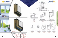 سیستم درب و پنجره لولایی سری 90 ترمال بریک آلومینیومی کوپال