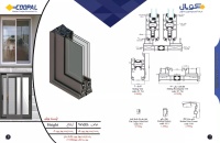 سیستم درب و پنجره ریلی 130 ترمال بریک آلومینیومی کوپال