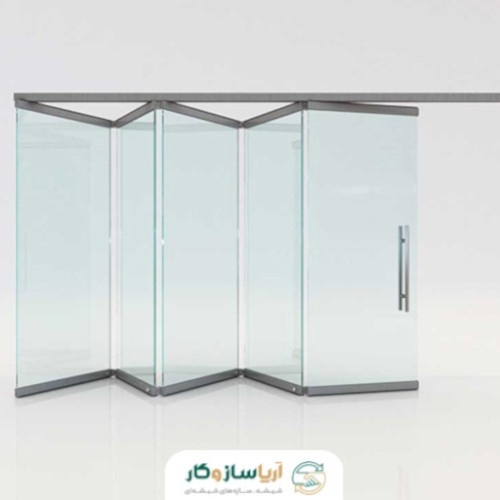 پارتیشن متحرک شیشه ای 